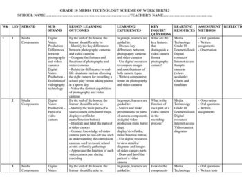 2026 Grade 10 Media Technology Schemes of Work Term 3