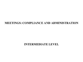 CS INTERMEDIATE LEVEL - MEETINGS COMPLIANCE AND ADMINISTRATION NOTES 